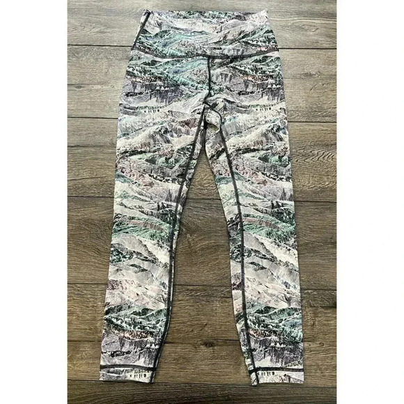 Lululemon Wunder Under High Rise Leggings Springscape Multi 6 - Picture 2 of 5
